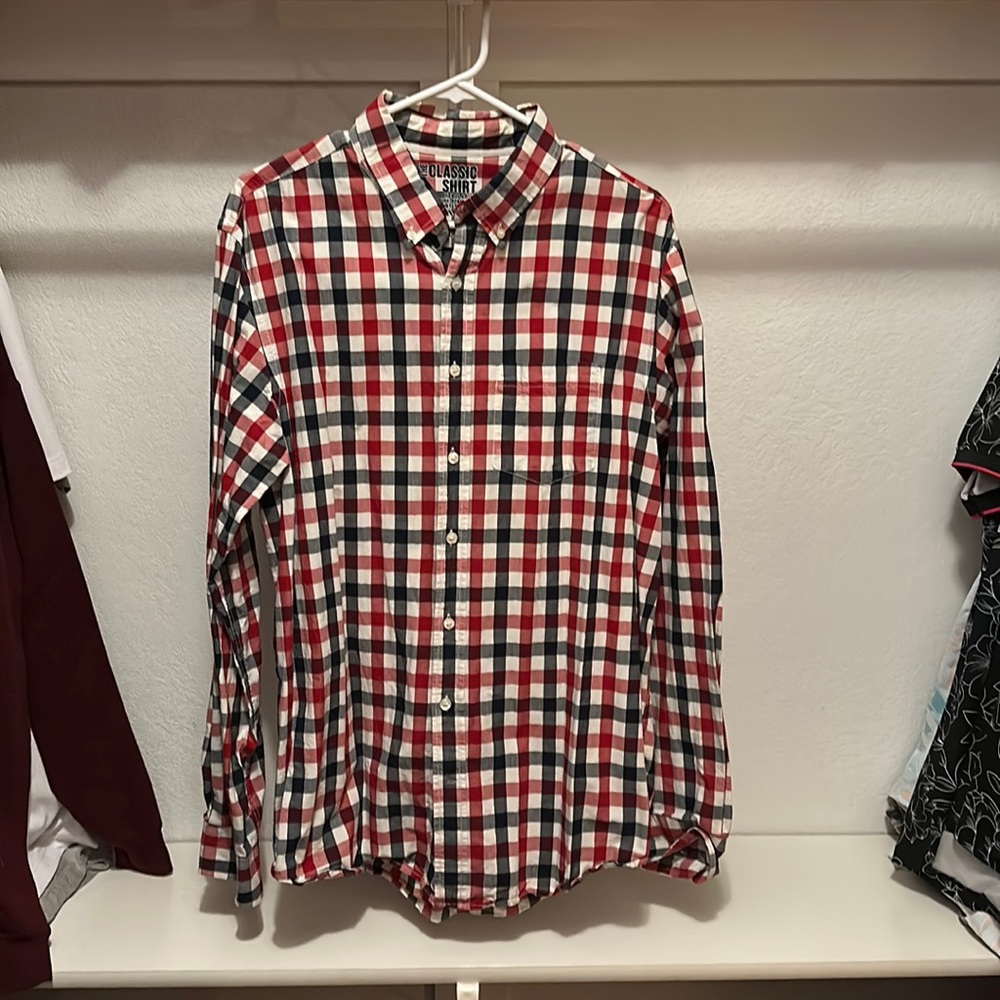 Men's Dress Button-down Checkered